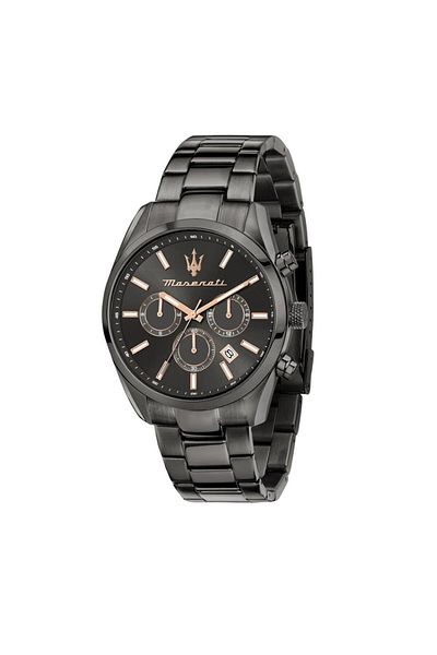 Maserati R8853151001 - Smoked Men's Wristwatch, Italian Design, Steel Cord and All Functions Active
