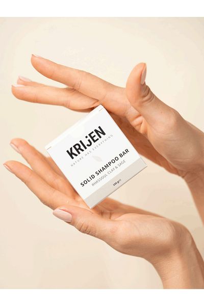 Krijen 100 gr Rhassoul Clay and Sage Solid Shampoo