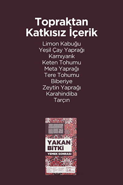 Tarla 1932 Yakan Bitki Çayı | Doğal Bitki Karışımı | Sıfır Kimyasal Özel Bitki Formülleri