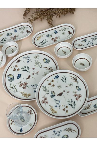 Maxx Doria Butterfly 6-Person Breakfast Set - 28 Pieces Pa2040