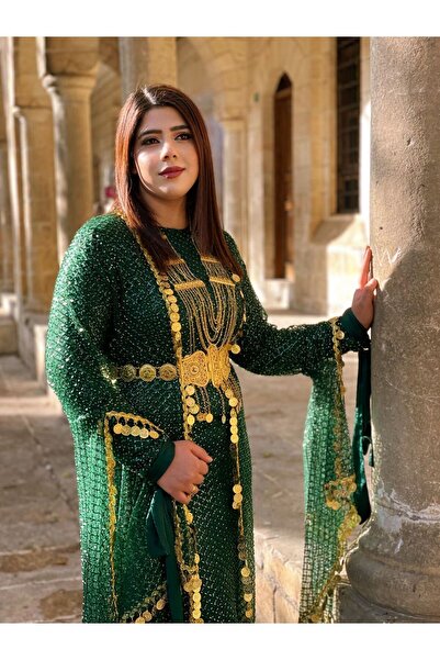 ABAYLAR Yeşil kaftan