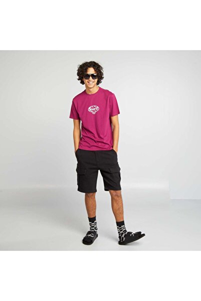 KIABI Multi-pocket shorts with elasticated waist black