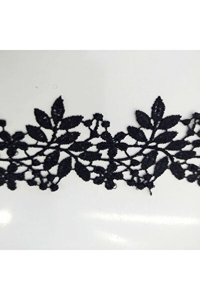 KARAASLAN Siyah Dantel Güpür 5 Mt