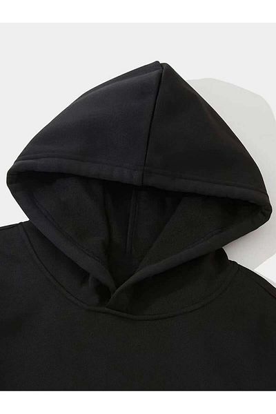 Touz Moda Φούτερ με κουκούλα με λεπτομέρεια με κορδέλα με λεοπάρ