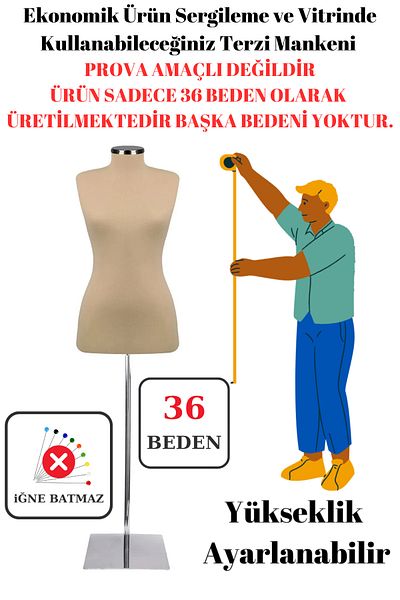 Manken İstanbul Φιλικό προς το προϋπολογισμό Αισθητική εμφάνιση Μανεκέν οθόνης 36 μεγεθών Tailor Mannequin (Δεν μπορεί να βυθιστεί με βελόνα-Μονό μανεκέν)