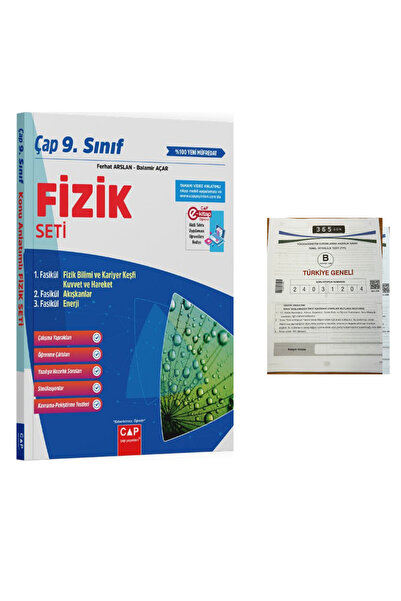 Çap Yayınları Çap Yayınları 9. Sınıf Fizik Seti + TYT Deneme