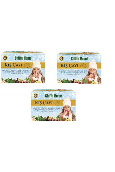 Shiffa Home Herb Land Winter Tea 40 Pieces 3 Pcs