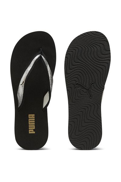 Puma Dámské žabky Puma Sandy Flip Metallic Shine, černé