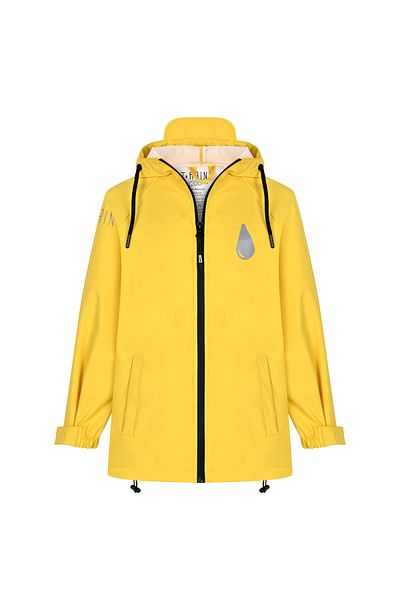 T Rain Waterproof Reflector Printed Children's Raincoat with Bag