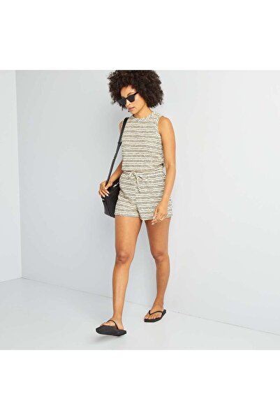 KIABI Striped shorts BEIGE