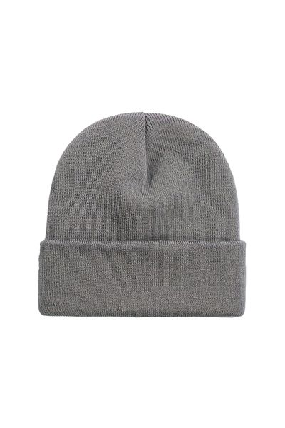 Melodi Scarf Dark Gray Women's Beret - Winter Folded, Basic Model