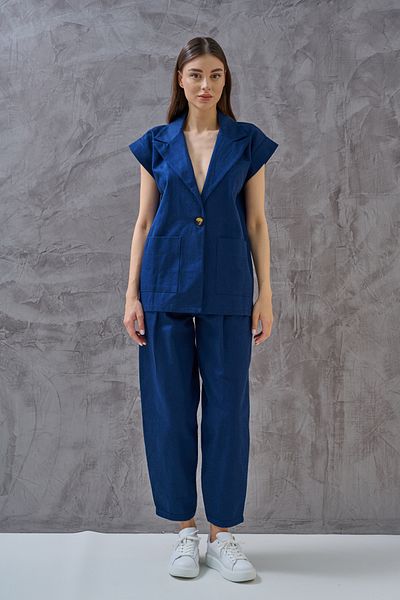 SHUGAA Women's Premium Linen Jacket Suit