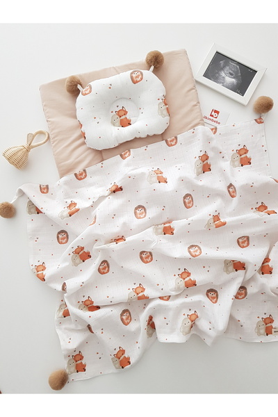 ib ilkimbebe Blanket Baby Diaper Set, Cushion, Muslin, Baby Pillow, Newborn, Crib, Baby Products