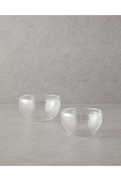 English Home Transparent Cesar Borosilkat Glass - Double Walled Bowl 11.5 cm