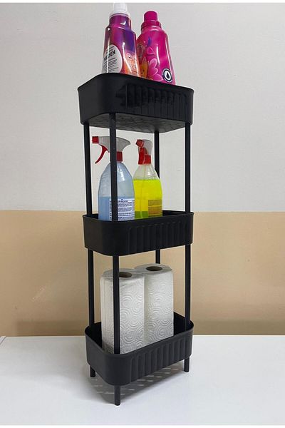 Minty Life 3-Tier Multi-Purpose In-Cabinet, Under-Sink and Refrigerator Organizer (Anthracite)