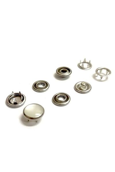ÖZ-EL AŞ Nail Snap Kit Making Apparatus, 12 mm 6 Pieces of Pearl Cap Nail Snaps 500 106