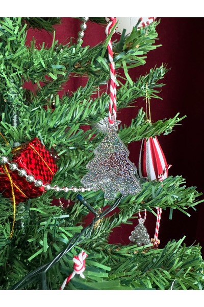 Bivalvia Accessories Ornament de brad de Crăciun din epoxid în formă de copac...