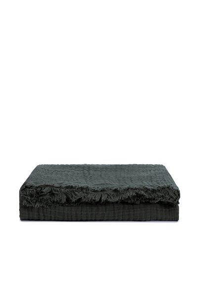 MYLASA HOME 100% Cotton Definite Patterned Multi-Purpose Sofa Shawl 130 X 170 (Without Swirl)
