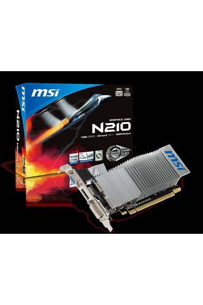 MSI N210-1Gd3/Lp - 64Bit 1Gb Ddr3 Vga, Dvi HDMI 64B