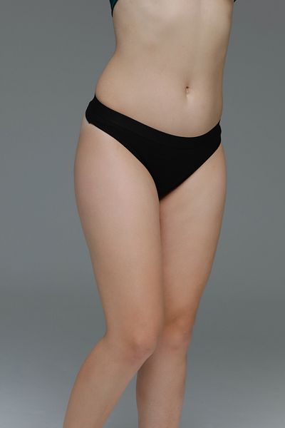 MİSTİRİK Paulo Model Corded Thong εσώρουχο ελαστικό και απαλό ύφασμα μαύρο χρώμα