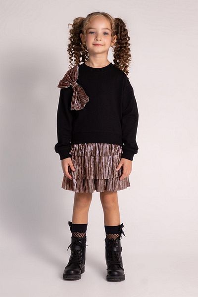 HAUSEkids 4-9 Years Old Lovely Day Girl's Skirt Suit - Bronze