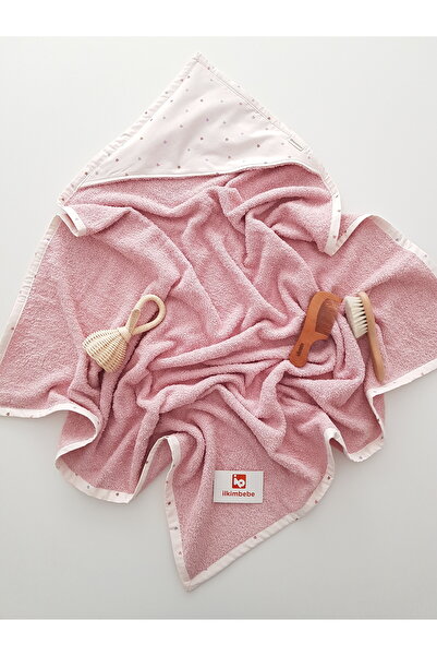 ilkimbebe منشفة أطفال مقاس 80x80 - قطن 100%