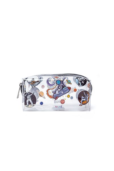 VUKİ Astronaut VK-0074-07 - Transparent Zippered Vuki Pencil Case