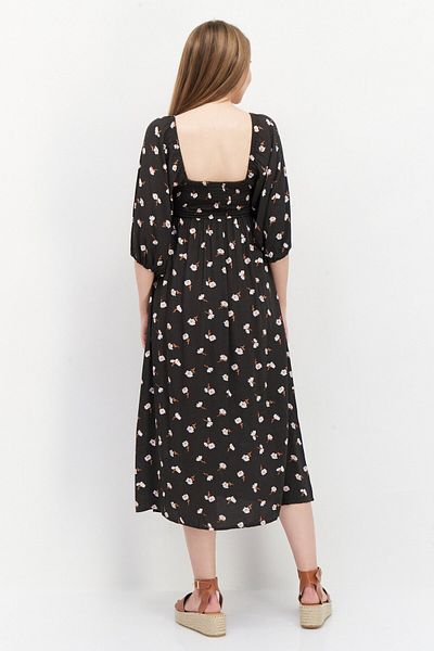 BİLLABONG Women Floral Print Midi Dress, Washed Black