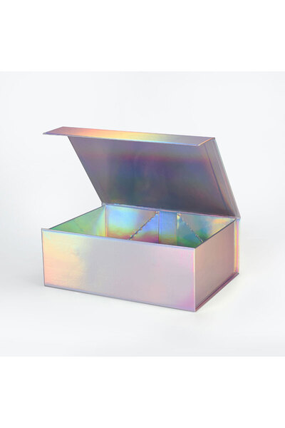 Home in Joy Kutusu Büyük L 33x25.5x11.5 cm Halografic Lamine Mıknatıslı Kapak