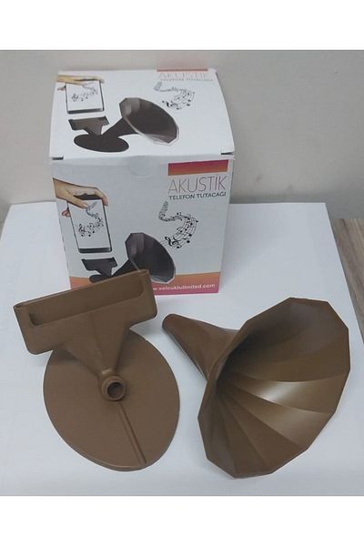 Baby Turco Hürsangroup Acoustic Gramophone Phone Holder Megaphone Bronze