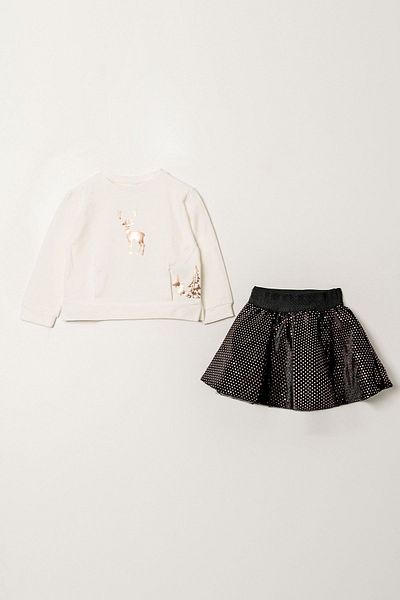 HAUSEkids 1-4 Years Merry Year Girl's Suit -Mink