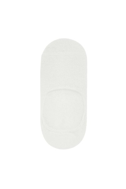 Calverton Socks 6 Pairs - White Bamboo Silicone Plain Women'S/Men's Ballerina Socks