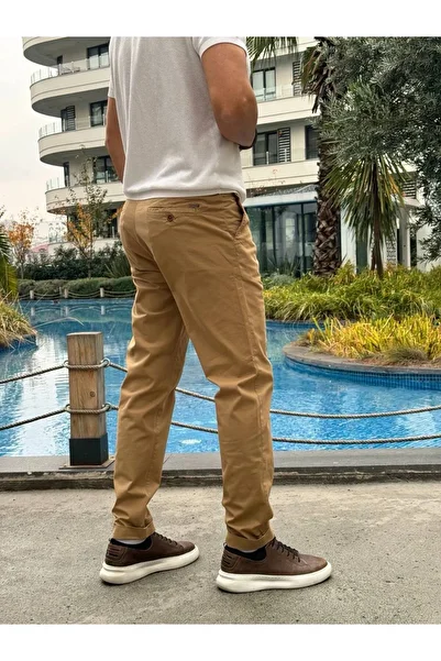 ACTUAL Beige Men's Slim Fit Jogger Pants 1399