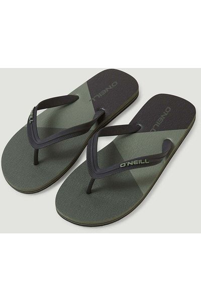 oneill Zelené pánské sandály O'Neill - žabky, Colorblock, O- 2400032 -ae-46011