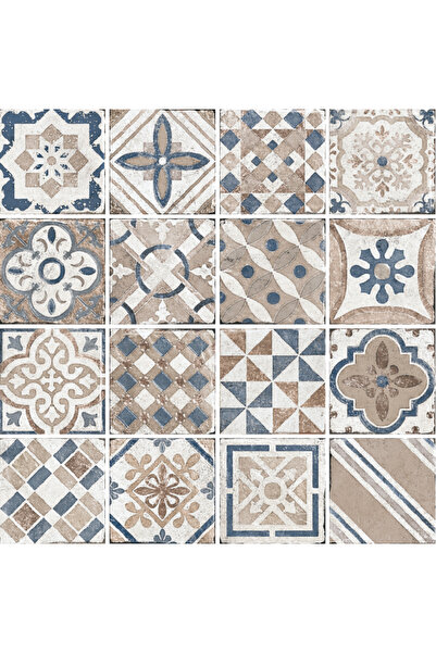 EGE SERAMİK Marrakesh Mavi Mix 20x20 Kutu Içeriği 0,72 M2
