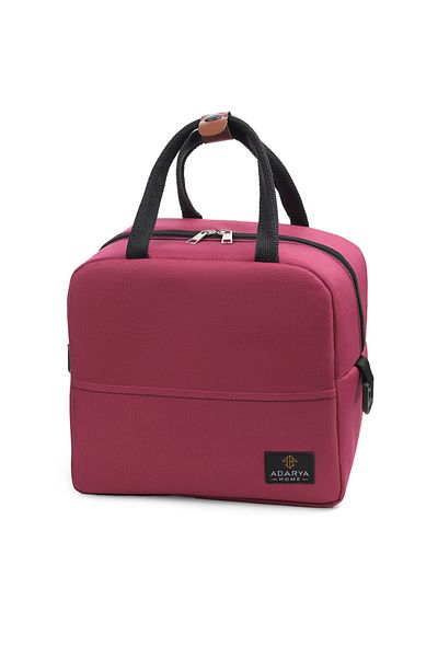 ADARYA HOME Geantă de transport pentru alimente fucsia de 7 litri - termos cald și rece, răcitor pentru picnic de camping, geantă pentru gheață