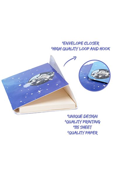 VUKİ Bloc de note model cu scrisori astronaut
