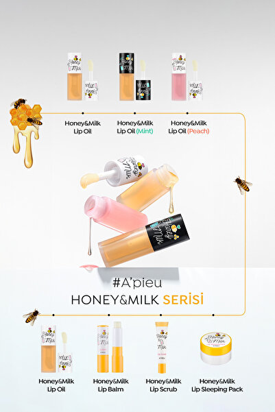 Missha Bal Ve Süt Özlü Besleyici Ve Nemlendirici Dudak Bakım Yağı A'pıeu Honey & Milk Lip Oil