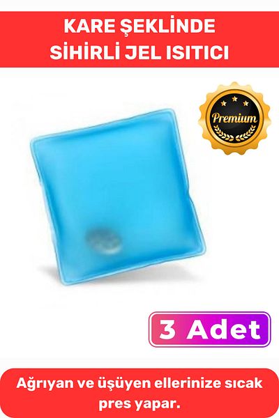 Lidyacottone Winter Ski Mountaineer - Magic Gel Warmer Bag Pocketstove 3Pcs, Square Shape for Cold Weather