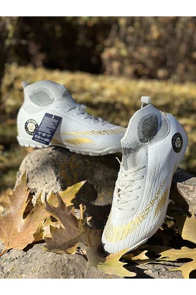 Twingo Comfortable Cut Comfort Sole Carpet and Field Sports Shoes - Λευκά