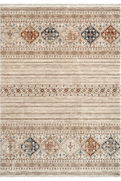 Royal Halı Royal Halı Armonika YT04B Vizon Multi Antialerjik Yumuşak Dokulu Modern Etnik Halı