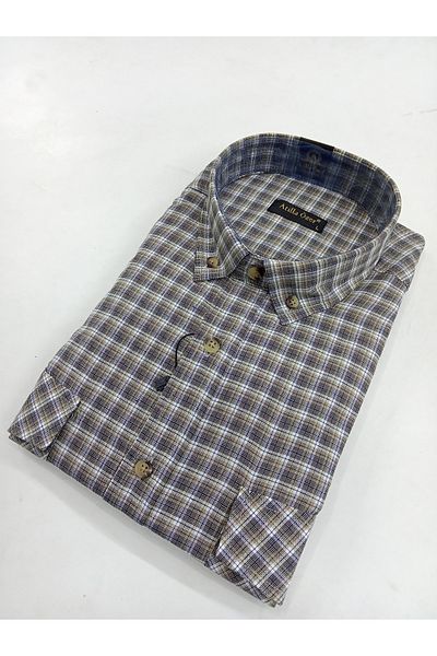 ATİLLA ÖZER Κλασικό Loose Relaxed Cut Εποχιακό Κοντό μανίκι με διπλές τσέπες και κουμπιά
