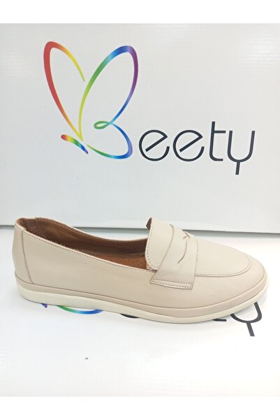 Beety 22by111.711 μπεζ γνήσιο δέρμα Ορθοπεδικές καθημερινές μπαλαρίνες