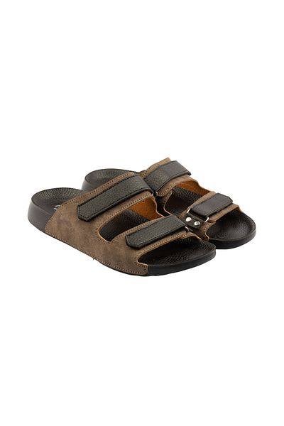 POLOMİA Ανδρικές καθημερινές παντόφλες Ronald Anatomical Orthopedic Adjustable Velcro