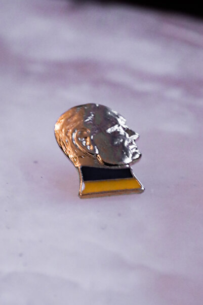 Kuker Madeni Eşya Atatürk Figürü Sarı Lacivert Model