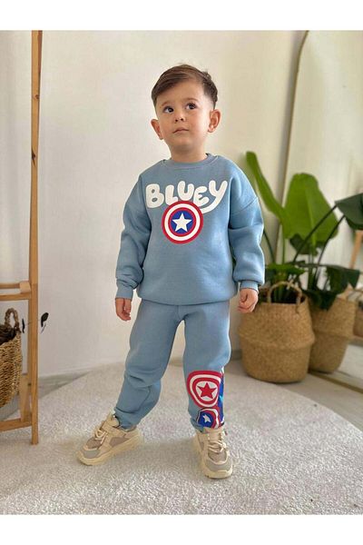 MİNİKO KİDS BĂIAȚI ALBASTRU MODEL GÂTĂ BUMBAC 3 fire SET CARDON