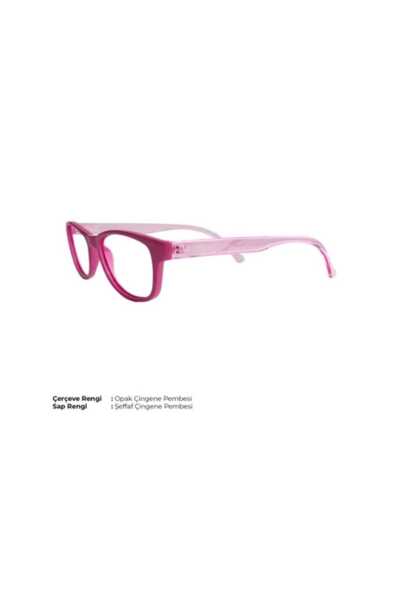 Vinaldi Vi 2016 C.1557 51Ekt Women's Blue Light Protection Screen Glasses (Pink/Transparent Pink Handle)