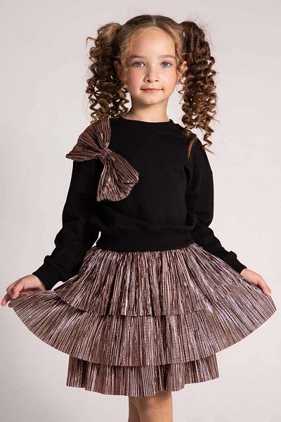 HAUSEkids 4-9 Years Old Lovely Day Girl's Skirt Suit - Bronze