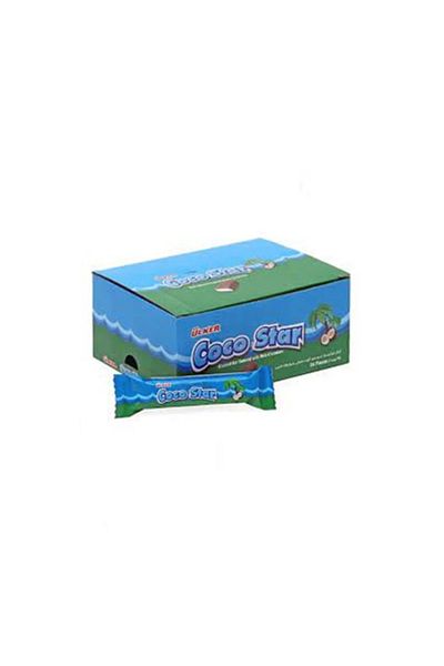 Ülker Cocostar 25 Grams X 24 Pieces - with Coconut Filling, Chocolate Finish