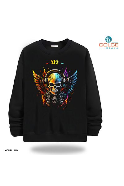Gölge Store Infinite Rock Spirit: Metallica Image Sweatshirt Now in Stock |   Crew Neck Unisex Slimfit